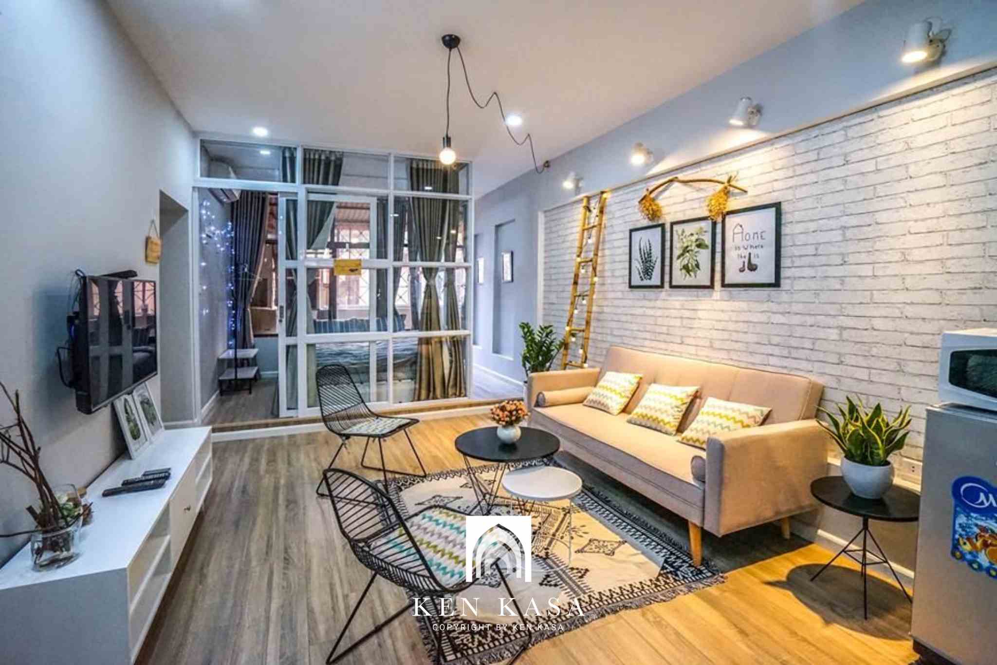 Các chi tiết không rườm rà phức tạp trong homestay nhà phố 